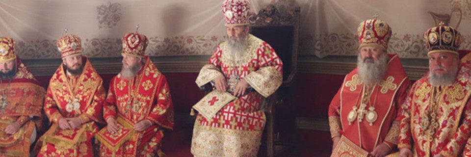 У день Антипасхи архієпископ Миколай співслужив Предстоятелю у Києво-Печерській Лаврі